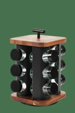 Cheap CASA ACACIA LUX Portaspezie Nero, Naturale
