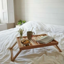 Hot CASA ACACIA Vassoio Da Letto Naturale