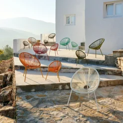 Online CASA ACAPULCO Sedia Lounge Bianco