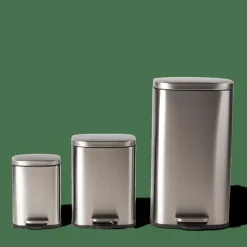Shop CASA ADELE Pattumiera A Pedale 30L Argentato