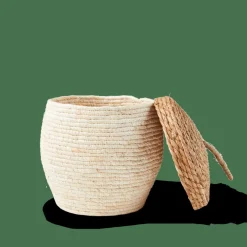 Cheap CASA ALVIN Cesto Portatutto Con Coperchio Marrone, Naturale