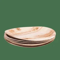 Best Sale CASA ARECA LEAF Piatti Set Di 6 Naturale