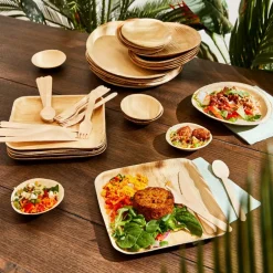 Best Sale CASA ARECA LEAF Piatti Set Di 6 Naturale