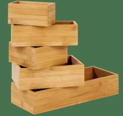 Flash Sale CASA BAMBOO Organiser Per Cassetto Naturale