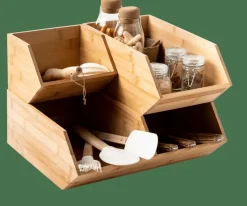 Store CASA BAMBOO Organizzatore Impilabile Naturale