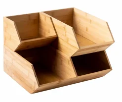 Hot CASA BAMBOO Organizzatore Naturale