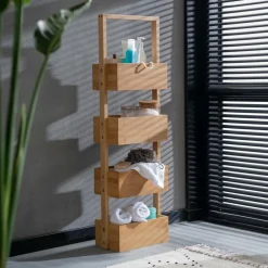 Fashion CASA BAMBOO Scaffale Portatutto Naturale