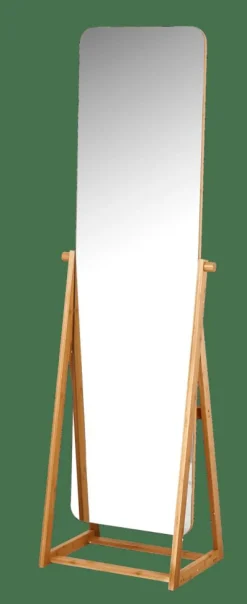 Fashion CASA BAMBOO Specchio A Figura Intera Marrone