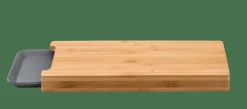 Clearance CASA BAMBOO Tagliere Raccogli Succo Grigio, Naturale