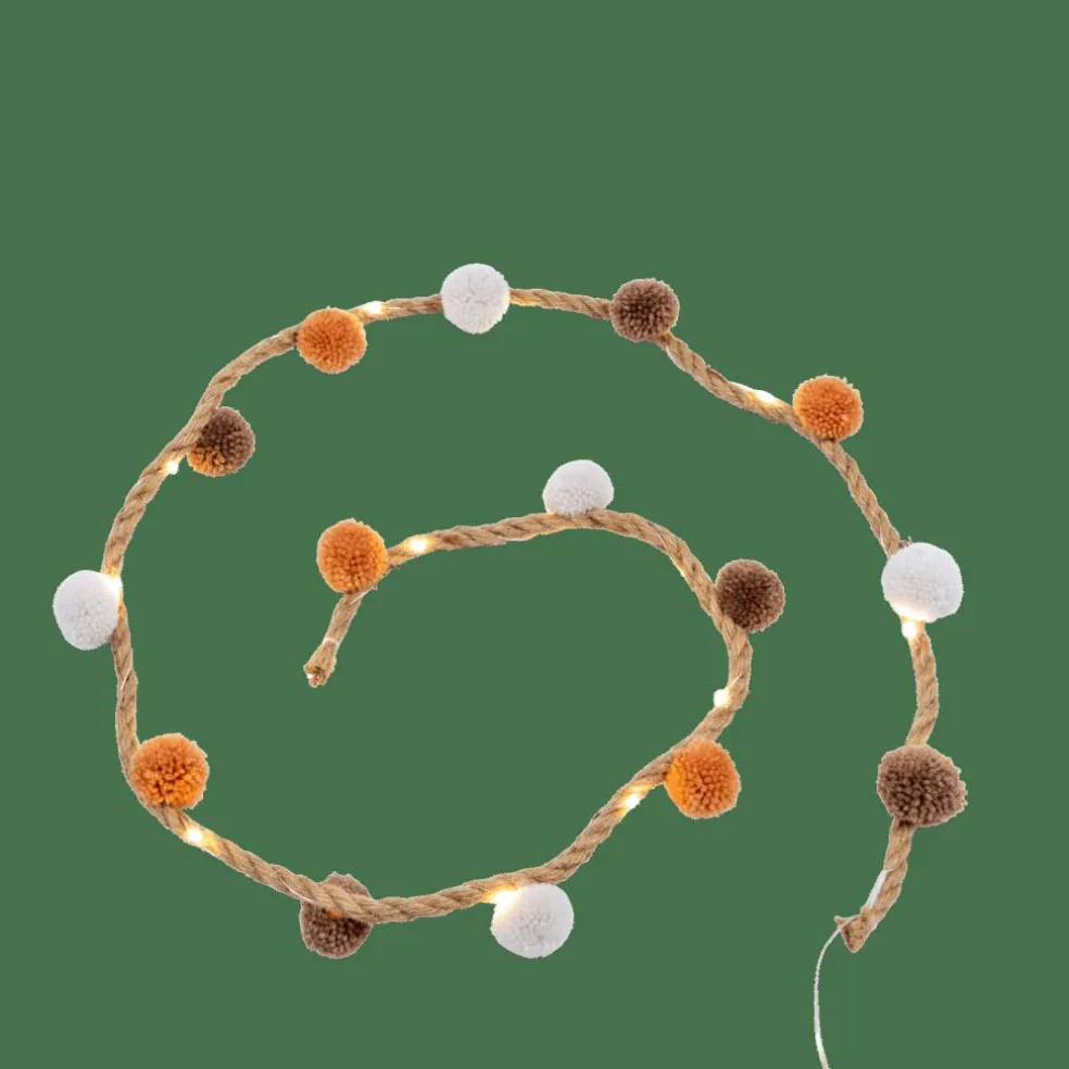 Discount CASA BASIL Filo Luminoso Vari Colori, Bianco, Marrone, Terracotta