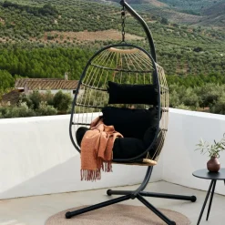 Cheap CASA BAZAI Sedia Sospesa Con Supporto Nero
