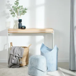 Sale CASA BLOK Mobile Consolle Bianco, Naturale