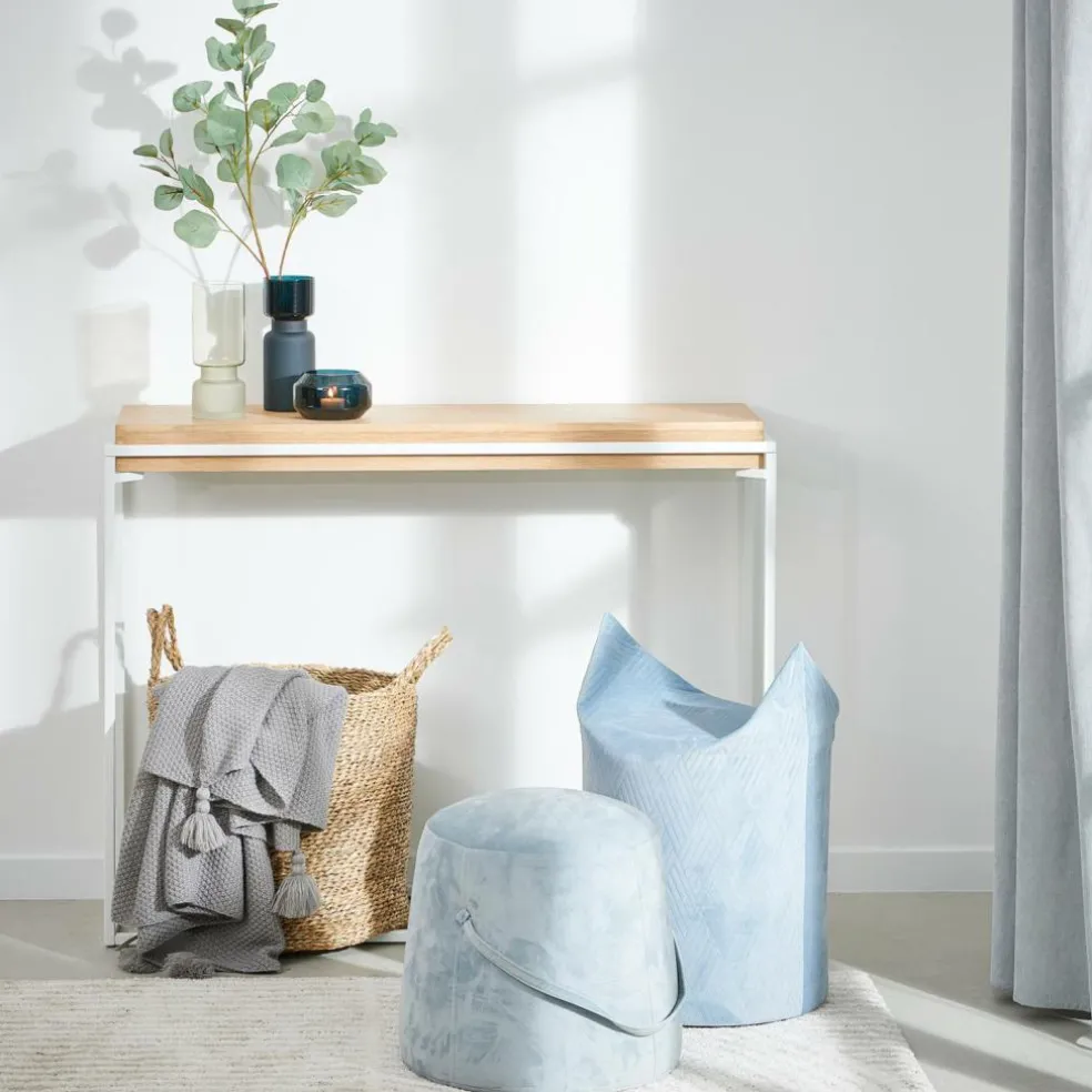 Sale CASA BLOK Mobile Consolle Bianco, Naturale