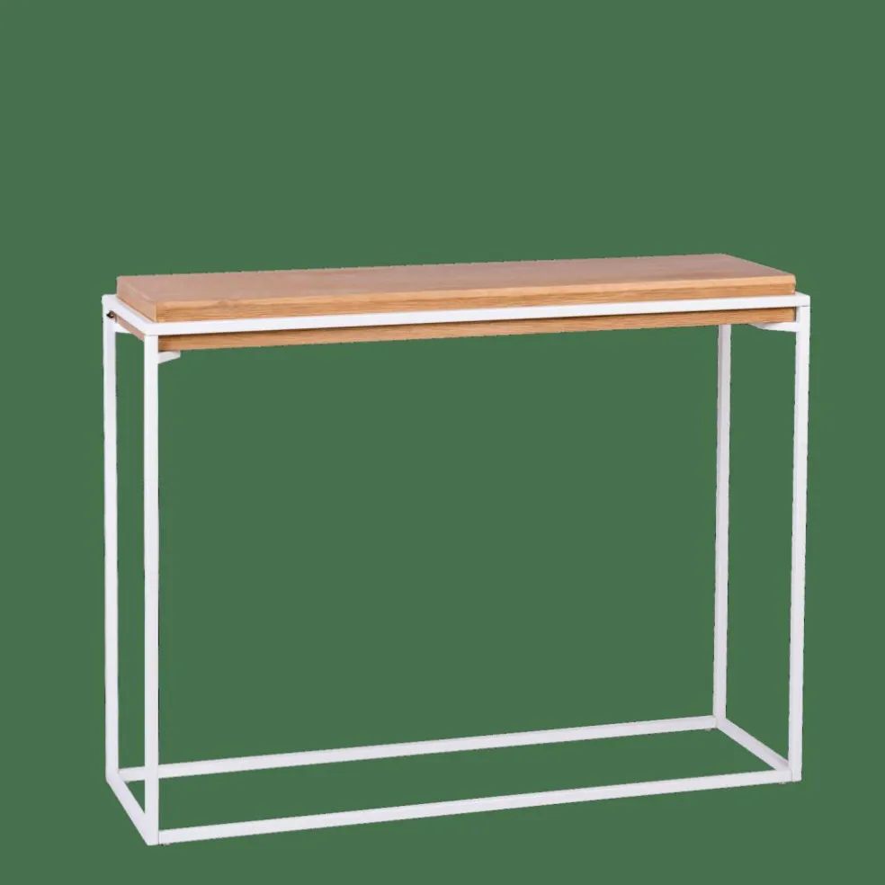 Sale CASA BLOK Mobile Consolle Bianco, Naturale