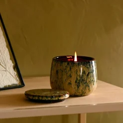 Hot CASA CERAMIC Candela In Vaso Blu