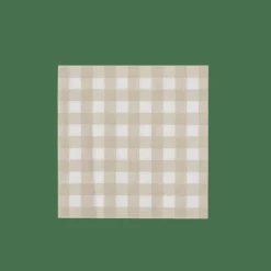 Best Sale CASA CHECK SAND Set Di 20 Tovaglioli Beige