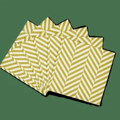 Outlet CASA CHEVRON Set Di 20 Tovaglioli Verde