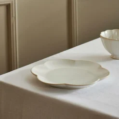 Store CASA DAHLIA FLOWER Piatto Bianco