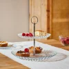 Best CASA DAHLITA Piatto Da Portata Con 2 Livelli Trasparente