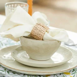 Online CASA EARTH MARL Piatto Dessert Crema