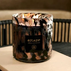 Outlet CASA ESCAPE INDIAN INSPIRATION Candela Profumata In Vaso Nero, Rame, Multicolore