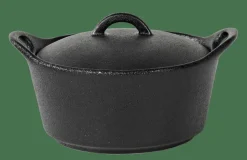 Outlet CASA FERO Cocotte Con Coperchio 40 CL Nero