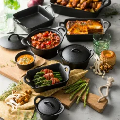 Outlet CASA FERO Cocotte Con Coperchio 40 CL Nero
