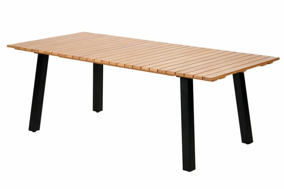 Fashion CASA FORMAX Tavolo Da Giardino Con Gambe Naturale/nero