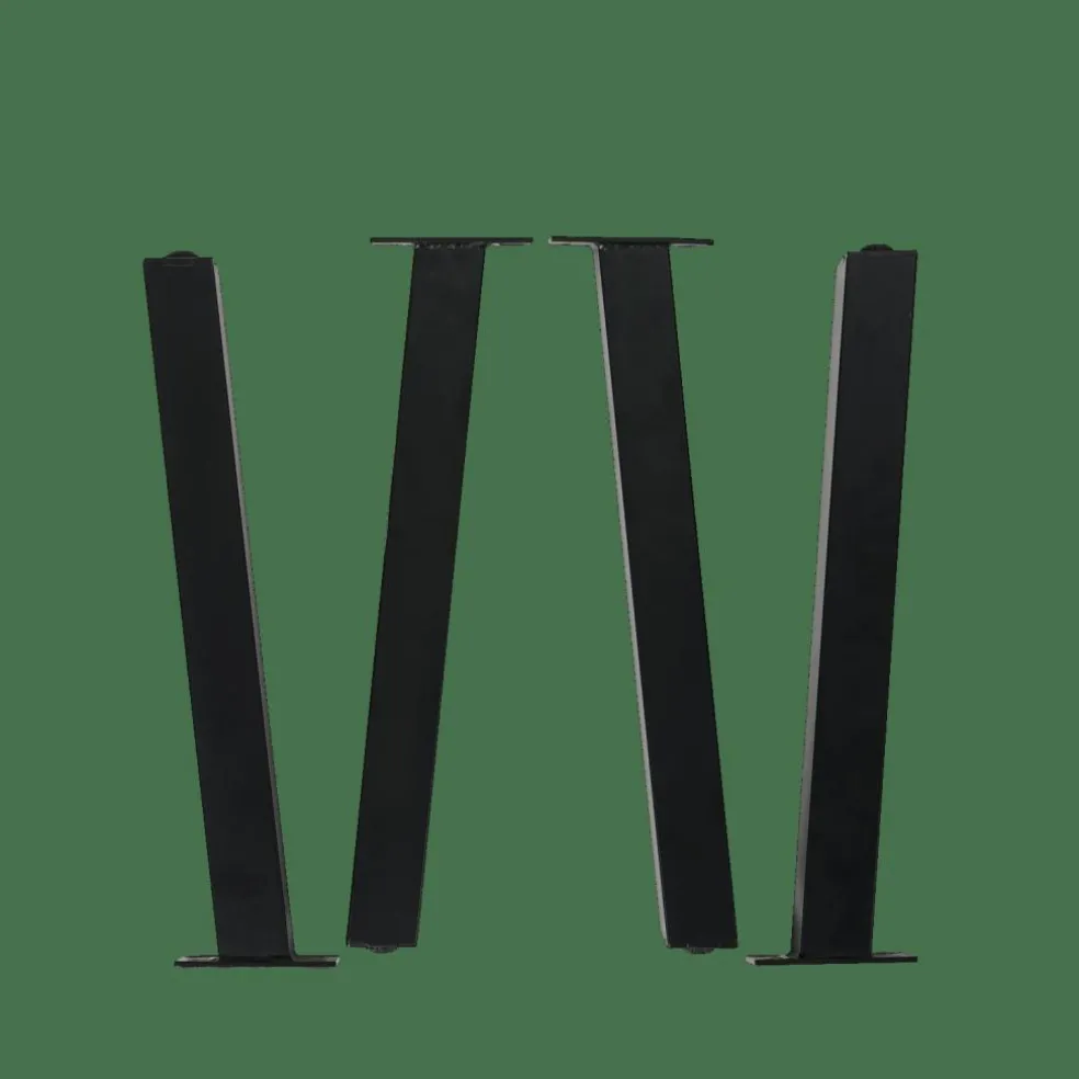 Fashion CASA FORMAX Tavolo Da Giardino Con Gambe Naturale/nero