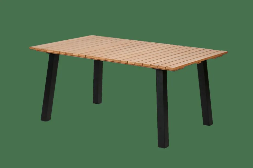 Outlet CASA FORMAX Tavolo Da Giardino Con Gambe A Naturale/nero