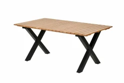 Outlet CASA FORMAX Tavolo Da Giardino Con Gambe X Naturale/nero