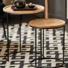 Best Sale CASA GOM Tavolini Set Di 2 Nero, Naturale