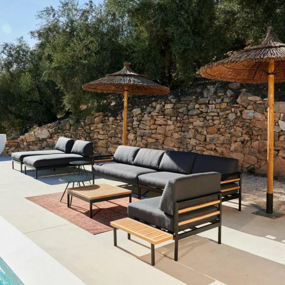 Flash Sale CASA HANNA Lounge Tavolino Nero, Naturale