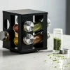 Best CASA INDUSTRIA Giostra Portaspezie 8 Barattolini Nero