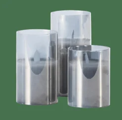 Cheap CASA ION Candele Led Set Di 3 Grigio