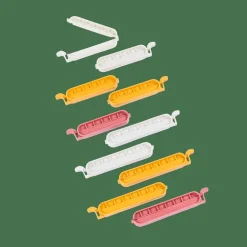 Outlet CASA KLIPPER Clip Chiudisacchetto Set Di 10 Mix Di Colori Grigio, Giallo Scuro, Terracotta