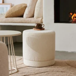 Store CASA LANCE Pouf: Bianco