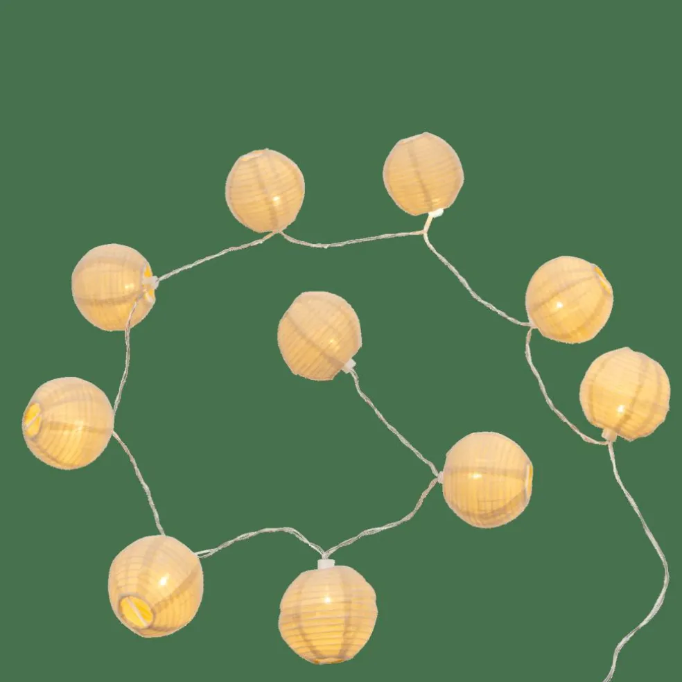 Discount CASA LYNN Filo Luminoso Sfera 10 Luci Led Beige