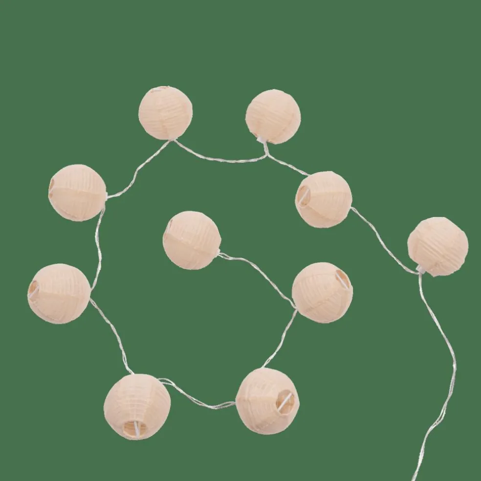 Discount CASA LYNN Filo Luminoso Sfera 10 Luci Led Beige