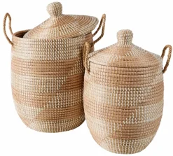 Clearance CASA MODULAR SAND Cesto Di Metallo Beige