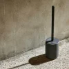 Clearance CASA MOON Scopino WC In Supporto Nero, Grigio Scuro