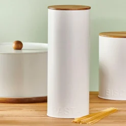 Best Sale CASA NAGINI Contenitore Per Pasta Secca Bianco, Naturale