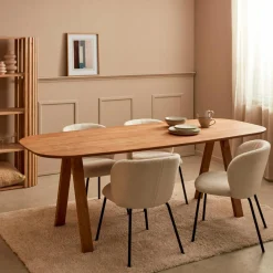 Clearance CASA NEW OAK Gamba Del Tavolo Nero