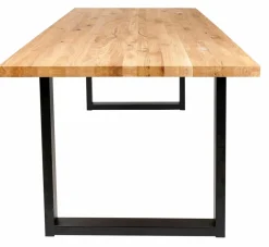New CASA NEW OAK Tavolo Da Pranzo Con Gambe U In Metallo