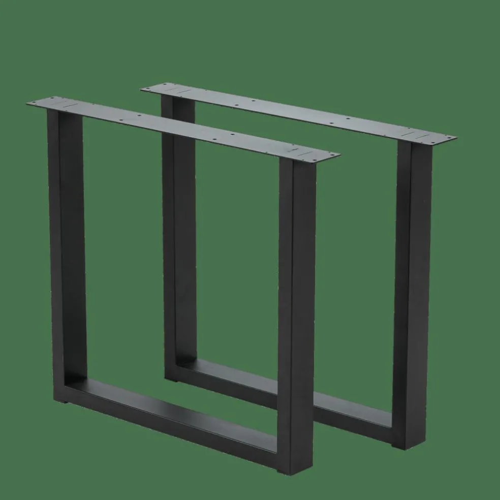 New CASA NEW OAK Tavolo Da Pranzo Con Gambe U In Metallo