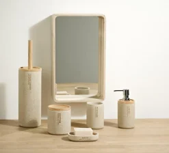 Discount CASA NEW RESIN Bicchiere Porta Spazzolino Naturale