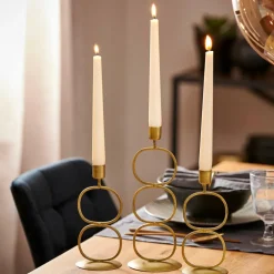 Outlet CASA OVAL Portacandela Dorato