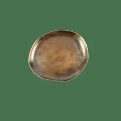 Outlet CASA OVALS Piatto Da Portata Dorato