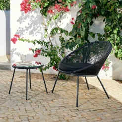 Shop CASA PAPAYO & ACAPULCO Set Lounge Nero