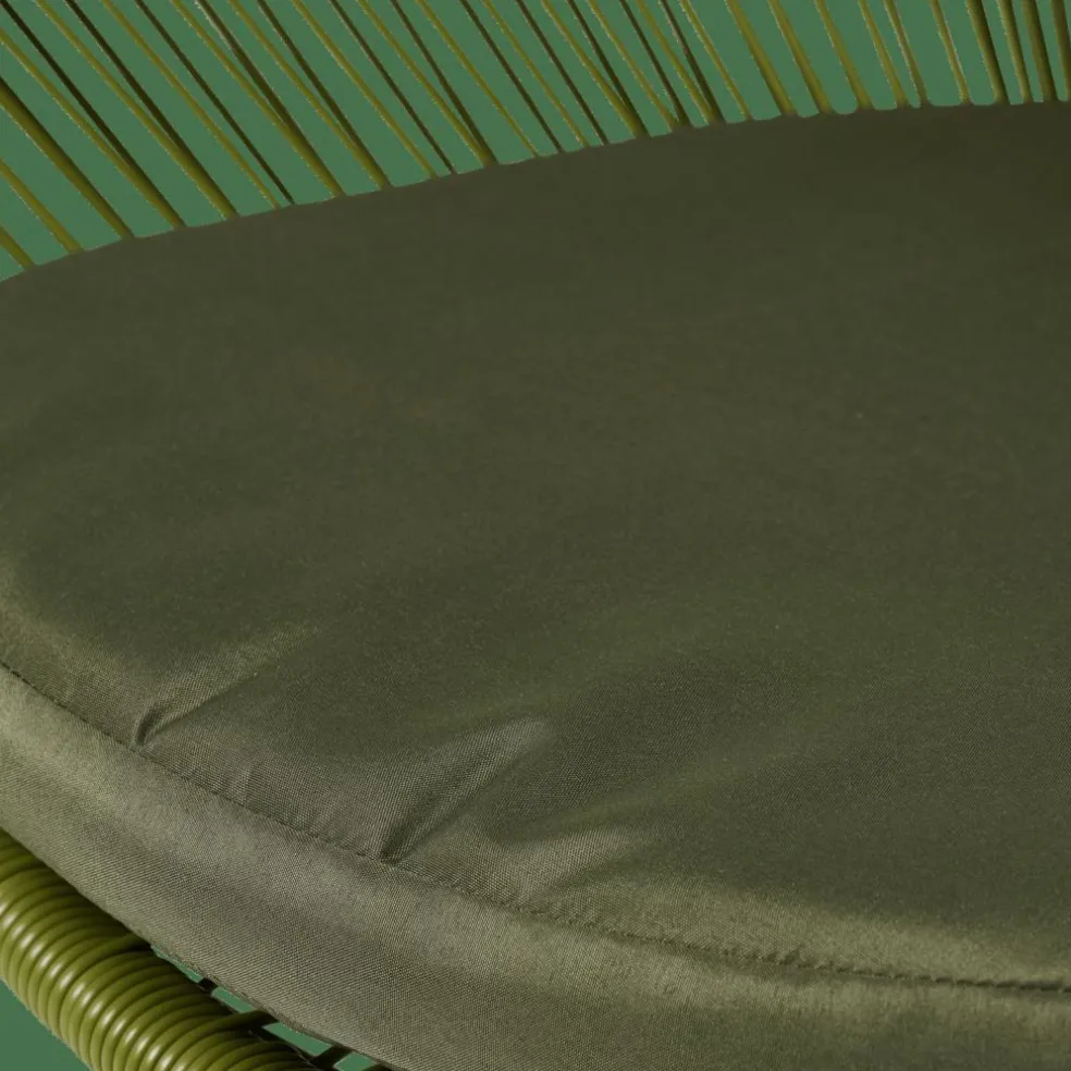 Best CASA PAPAYO Sedia Lounge Con Cuscino Verde